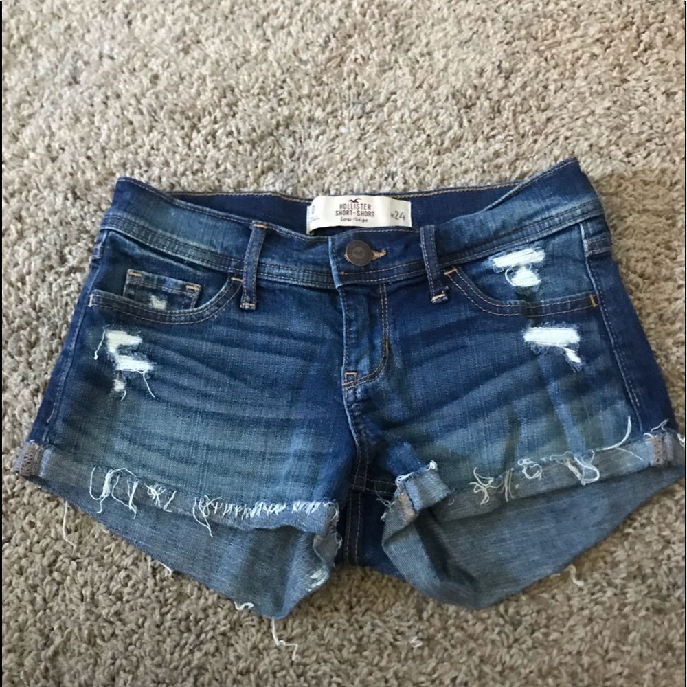 hollister jean shorts